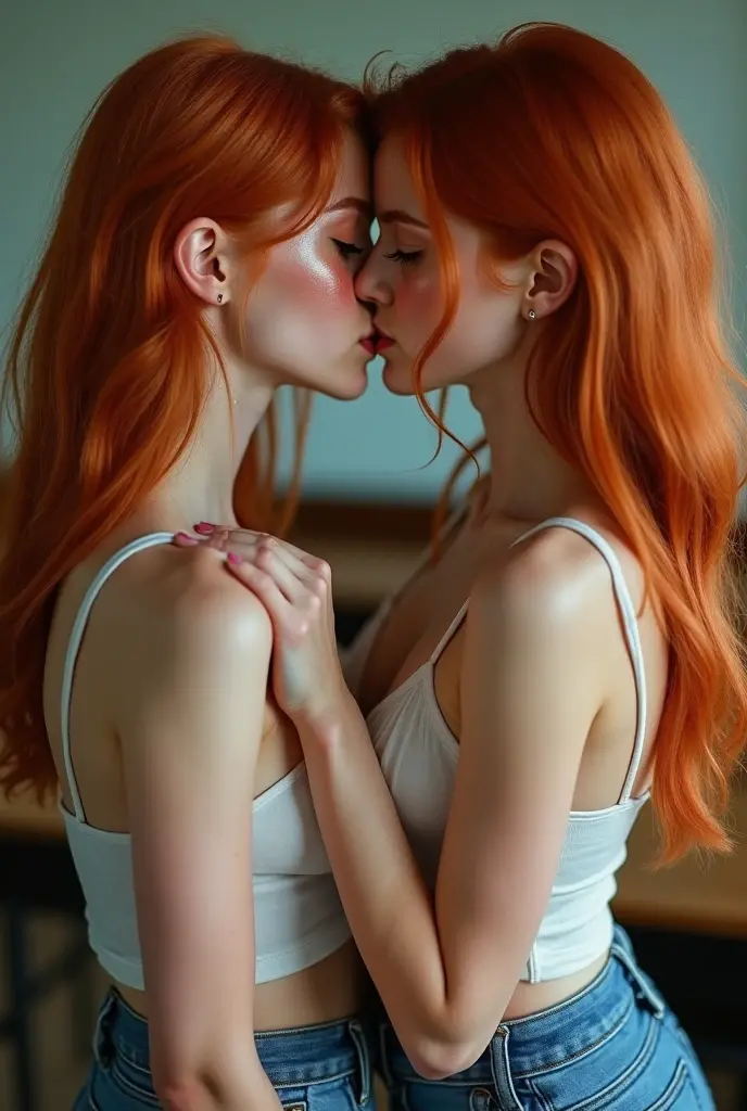 photoshot, a lesbian scene of a mother and a daughter, redheads, bountiful breasts, News, incesto