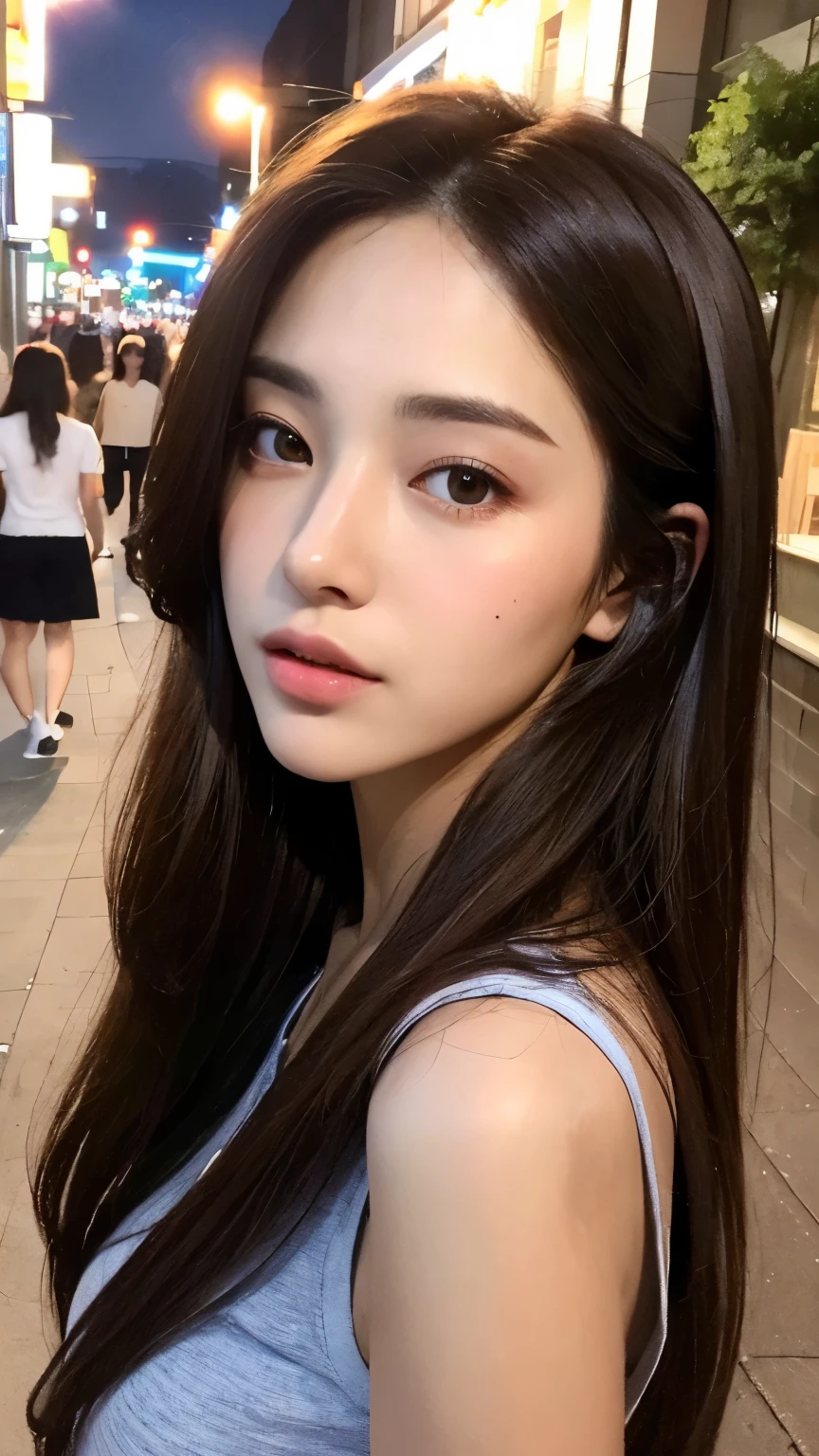 Portraiture、masterpiece:1.3、one person's、Baby Face、Natural look、very cute、Brown Hair、Short Bob、Small red earrings、Fuller lips、No makeup、White T-shirt、Focus on the face、最high quality、High resolution、Very detailed、high quality、Detailed explanation、8k、(((Blurred Background、White wall、White Background、White world、Flower illustration、Flower illustrationの壁、壁にFlower illustration、Flower illustrationが描いてある壁、Photo studio:1.5、Cinema Lighting、Professional Photographer)))