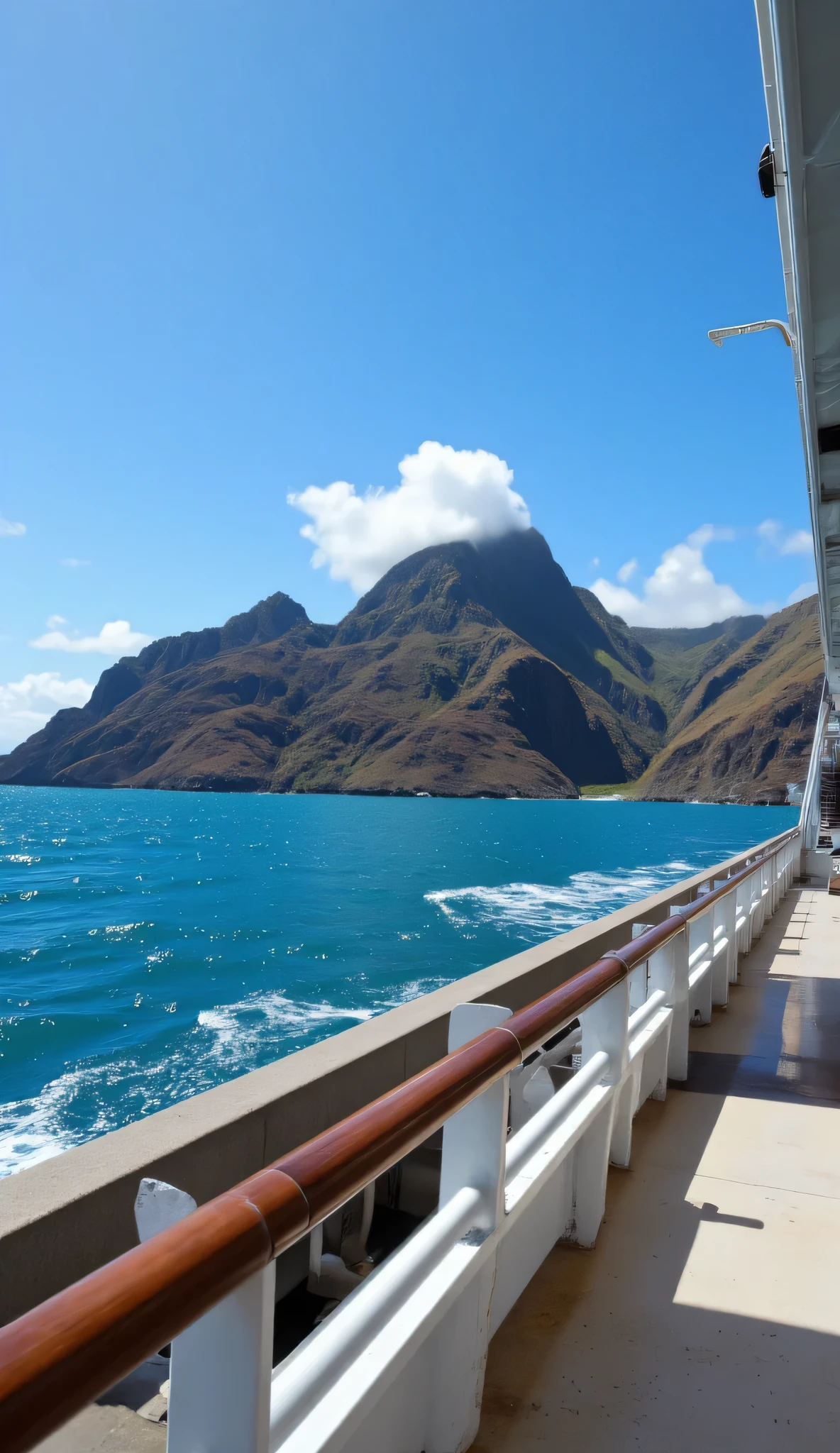  in high-definition images、of the northwestern Hawaiian Islands in Hawaii「Nihoa Island」海から観るNihoa Islandの絶景。views from the deck of a large ship。pretty close to the island。