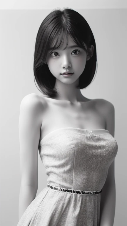 I want to create the image of a with white skin, short black hair, blue eyes and no clothes.