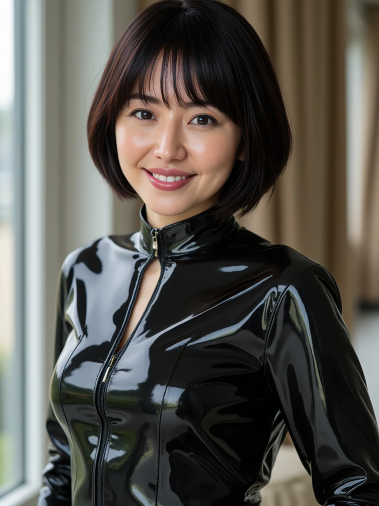


最high quality, 8k, Vibrant, Sharp focus, high quality, High resolution, 40 years old, (Whole Body Ezbian), (High heels face detail, Highly detailed eyes, ((big 1.6))、(((Large Breasts)))、((Black leather clothing))、((Bob Cut Shorthair))、((Roppongi cityscape))、((spring))、