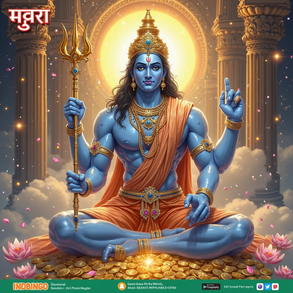 there is a statue of a man sitting on a platform, lord shiva, god shiva the destroyer, shiva, hindu god, indian god, attractive male deity, an exhausted deity, a massive celestial giant god, hindu gods, hindu aesthetic, a statue, indian temple, bronze statue and silver, hinduism, stylish deity, cyborg hindu godbody, trending ,, statue