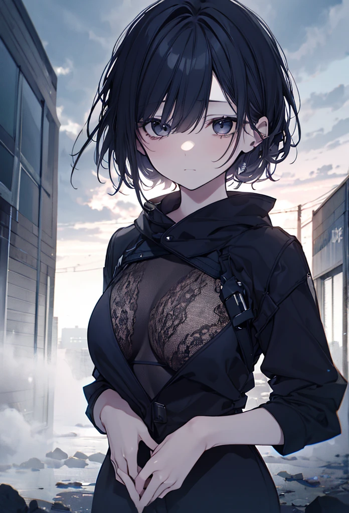 (masterpiece), best quality, expressive eyes, (((wearing detailed combat white and black body suit with scarf, aethereal aesthetic style))) detailed perfect skin, intricate perfect beauty face, detailed sharp eyes, detailed eyes and pupils, detailed hair, (((from face to the waist))), (((beauty slim shape))), 4k, UHD