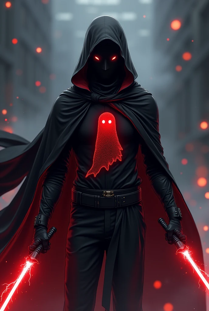 textless, cyberpunk ChristianBale CYBER NINJA, cybernetic samurai, robotic clan, electricity wires, energy