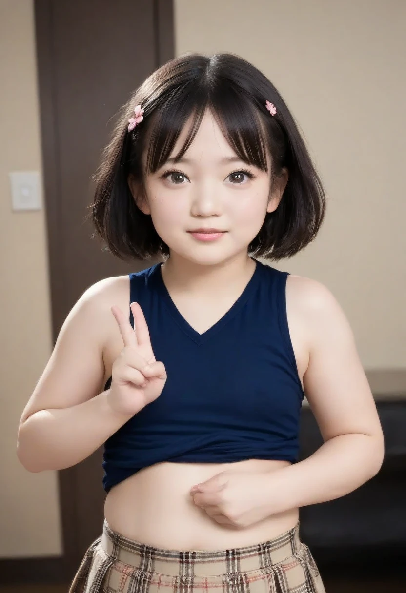 Japanese,Subjective、Beautiful girl at 6 years old:1.85,Baby Face:1.85、Ultra-flat chest:1.85、Ultra short height、M-shaped foot:1.85、Sleep on your back、An innocent smile,cute,Primary school students,フリルとリボンの付いたPrimary school students用ランジェリー:1.85、clavicle、Black Hair、Nipples are visible:1.85、On the crib:1.85、Childish、Missionary pose:1.85、Please spread your legs as far as possible