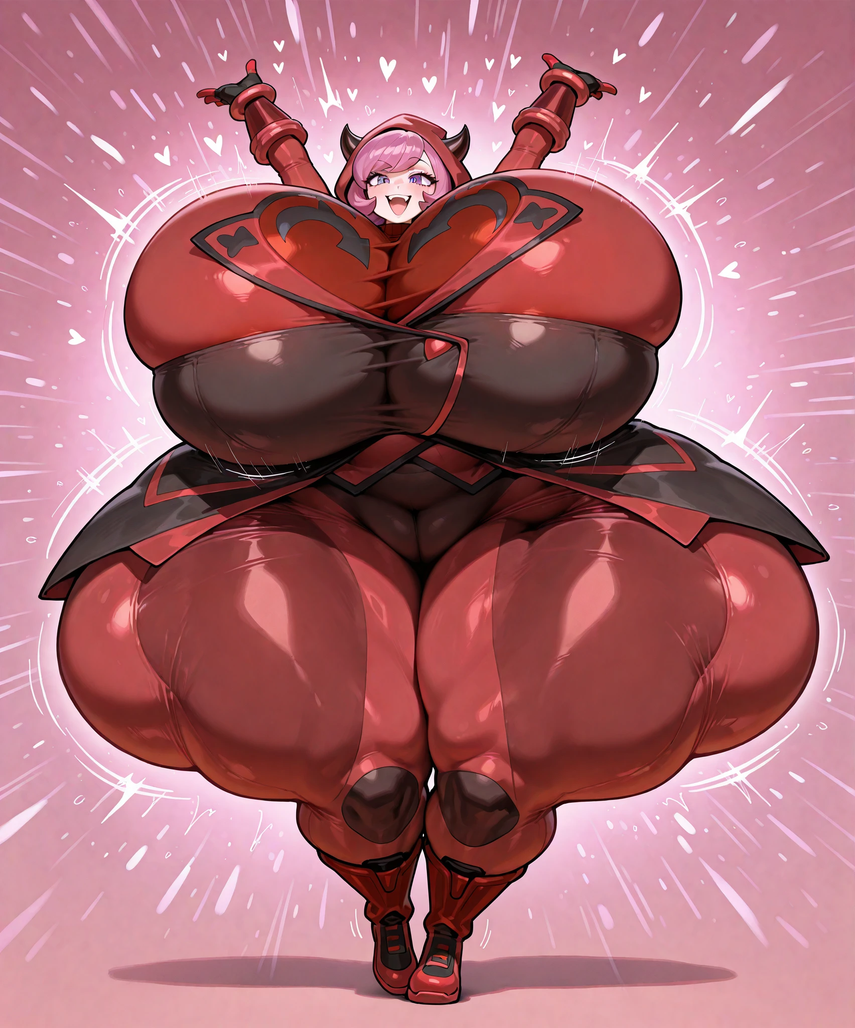 sentai villain, t-rex, monster, metal hero, dinosaur, saurian, clothed, armored, anthro, cape, standing, solo focus, female, big breast