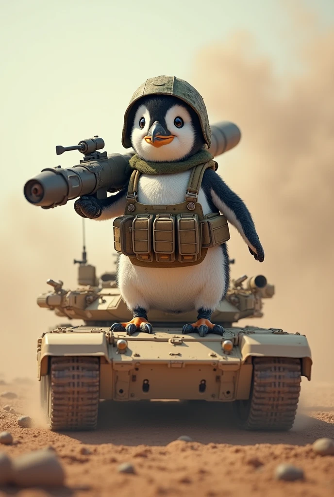 La vraie représentation de Calimero dans un tank en train de fumer une cigarette dans un monde post apocalyptique avec le numéro 306 écrit sur le tank