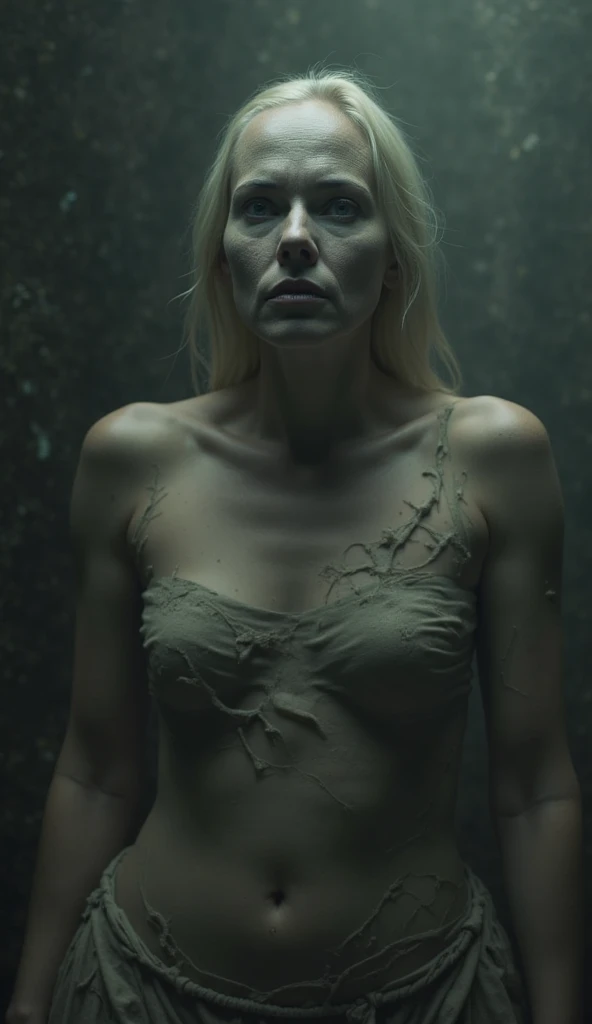 1girl,naked, pretty face, beauty face, white skin, hands above head, long stomach, helpless, begging face, pov hands,, hands tied up, in restraints, handcuffed, pulled by another, lifted by another, grabbing, pulling, white skin, navel tickled with fingers, hands raised, tied in tree, helpless, santa, whole body, navel, in jungle, in water, in the water full of giant centipede, night, raped