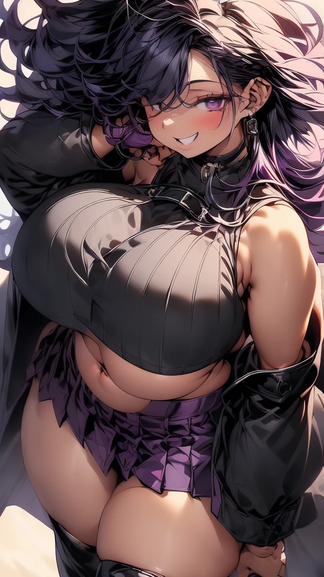 Punkish clothes, ((Lady Vampire)), Beautiful Cold Face, (Beautiful Detail Shirt, Long pants,, (((Punkish hairstyle))), , Beautiful and Detailed Cold Face, (Dynamic Pose), Body Stockings, Full Body Fishnet Stockings, , Incurable Sections, ((Huge Breasts: 1.5), Curvy, (Huge Areolas: 1.2), Fat of a Giant Bat, Sagging gigantic breasts deep cleavage, 1 girl, ((hot wife face)), ((sensual face)), wet skin, (crossing eyes, summit face), wet skin, shiny skin, oily skin, (((whole body): 1.5)), view straight on, (( spreading legs: 1)), shiny_skin, girl, woman, female, authentic and detailed, ((punkish detail dress: 1.5))