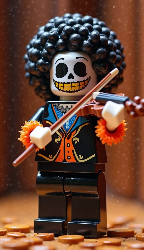 (knitted toy voodoo doll:1.7), (Voodoo Enchanted Bard:1.3), (Clothing: vibrant tunic with musical notes, magical cloak with melody patterns:1.0), (Accessories: enchanted lute, music scroll, feathered hat:1.2), (background: lively forest glade with floating musical notes, magical creatures dancing to the music:1.2), best quality, masterpiece, detailed soft oil painting, detailed background, dramatic cinematic lighting, soft edge lighting, professional, dramatic lighting, hard edge lighting, ultra quality, 4k,masterpiece, best quality, 8k, ultra highres, highres, extremely detailed