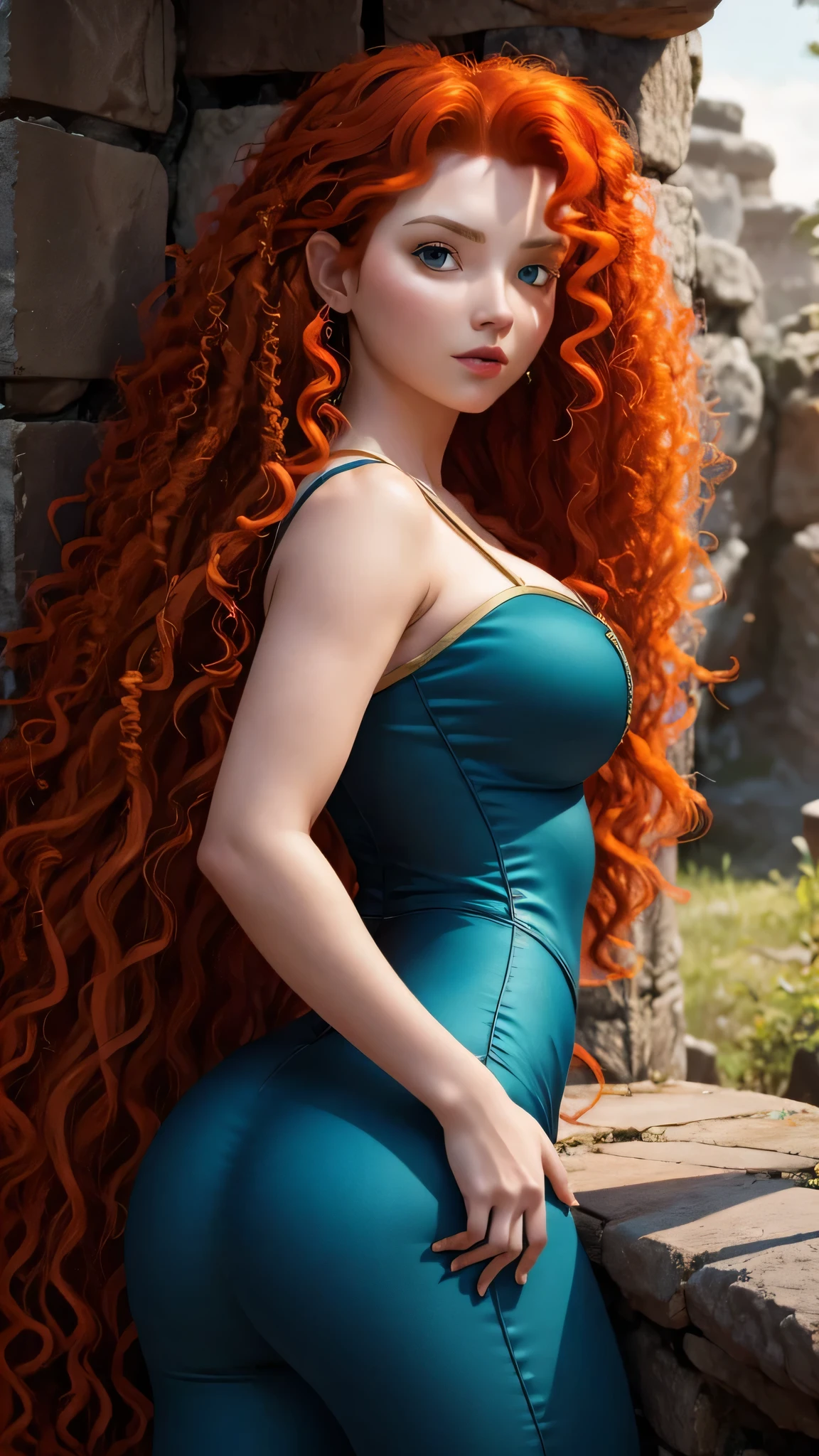 Merida super hot. Busty. neckline. Booty