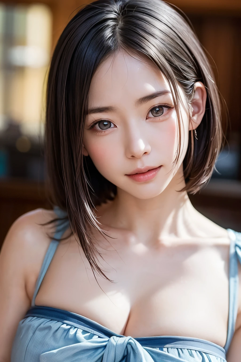 (masterpiece:1.3), high resolution, super detailed, highly detailed CG Unity 8k wallpaper, realistic, photorealistic, RAW photo, beautifully detailed face, pale skin, realistic glowing skin, detailed cloth texture, detailed hair texture, perfect body, beautiful face, accurate, anatomically correct, highly detailed face and skin texture, natural neck length, (beautiful hands), (white skin:1.1), (good teeth:1.1), (sweaty skin:1.2), BREAK, finely detailed, symmetrical eyes, light brown eyes, double eyelids, thin eyebrows, (glossy lips:1.4), ((face waiting for a kiss:1.2)), (blush:1.1), (sparkly little hair ornament:1.1), (beautiful panting face:1.1), (drooling:1.1), (having SEX:1.3), BREAK, (elegant and cute 15 junior idol:1.3), (nude, nsfw, very hot nipples:1.4), baby face, Blake, small breasts, slim figure, toned abs, ((half up, black hair, bangs:1.2)), (cowboy shot:1.2), (looking at viewer), cowboy shot, from above, Blake, (wide open legs:1.3), Harajuku, 20 year old girl, cute, sexy shot looking at camera