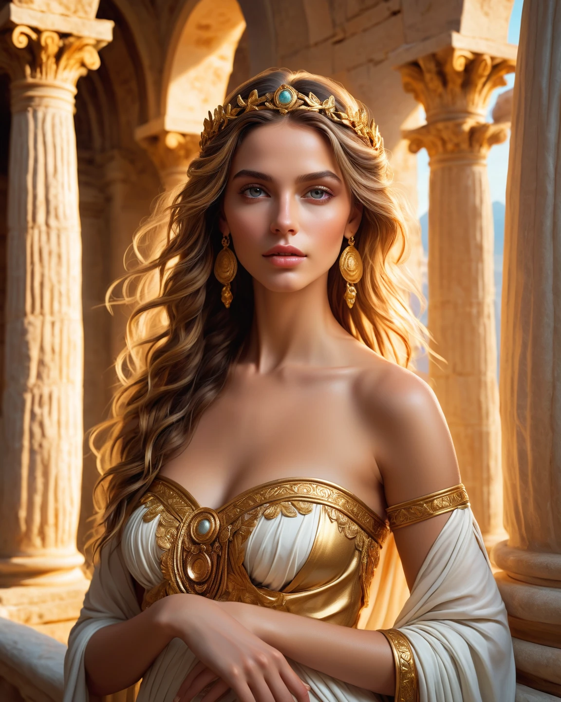 .ultra hot gorgeous European woman.age 23. Athena Greek goddess