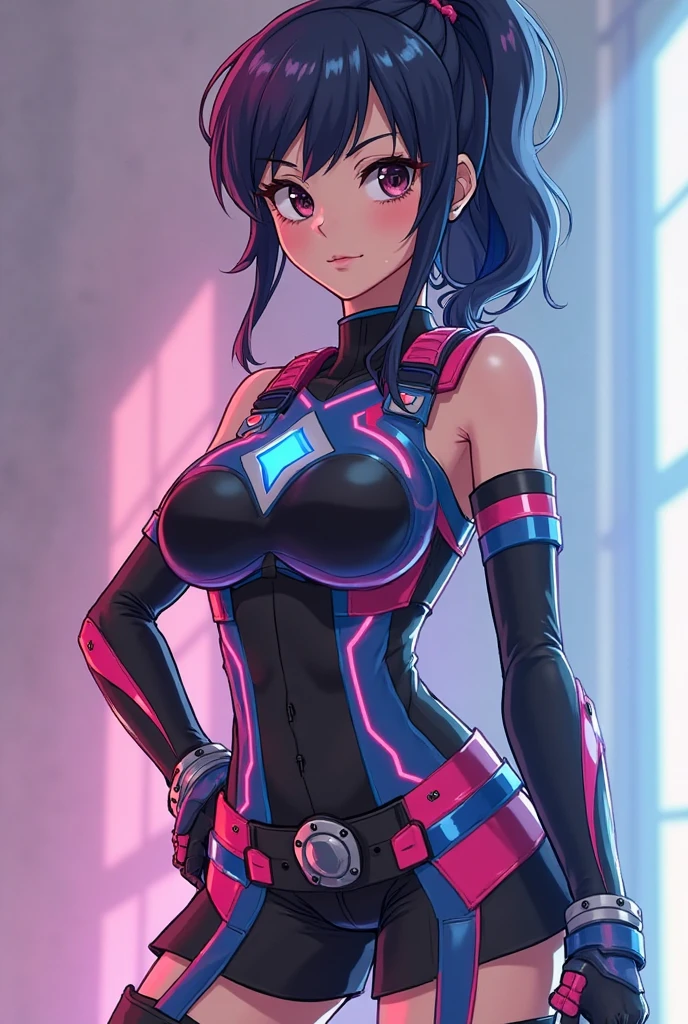 Ai girl in domination pose