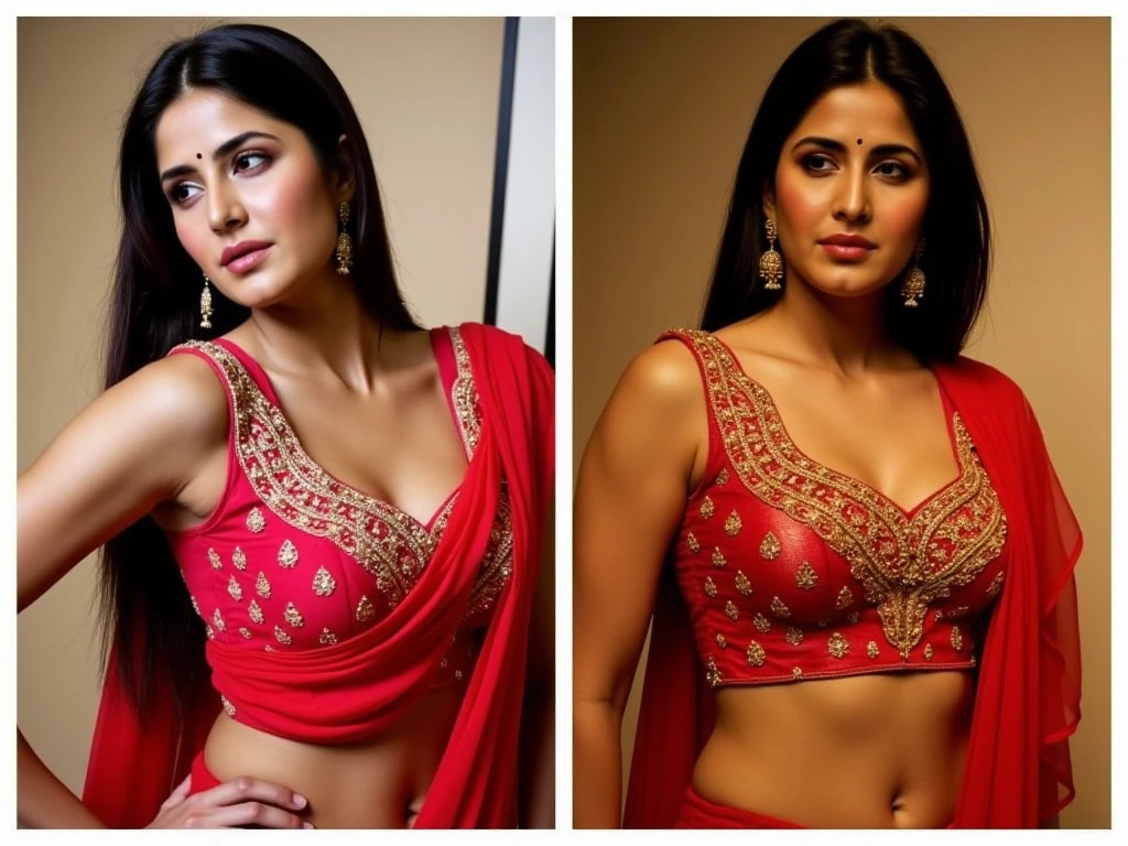 Indian women showing beautiful navel