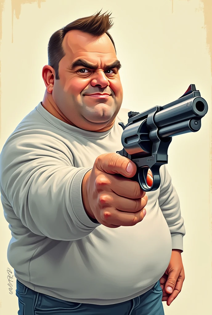 Javierl Milei fat dwarf president Javier Mileo, Tousled