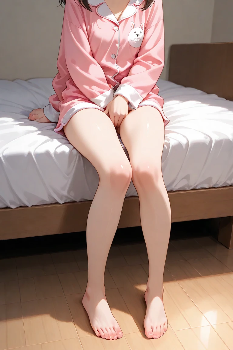 1 girl, realistic, dakimakura, doggy ears, puppy girl , doggy tail, dog leash, in bed, high heel pony boots, Best quality, masterpiece,