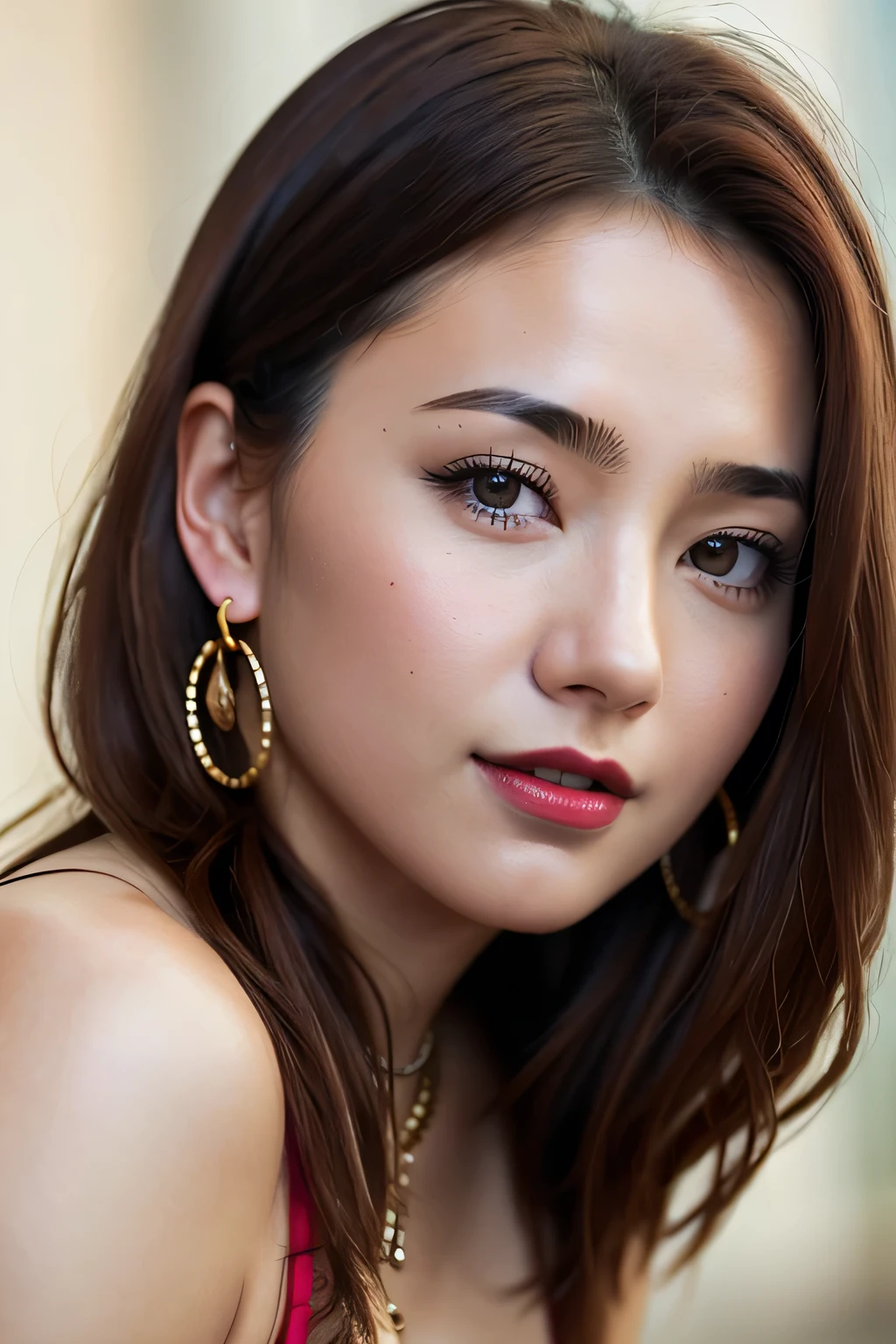 (8ก, Highest quality: 1.35), Very detailed, Complete solution, (Realistic, Realistic photo: 1.4), Portraiture, High resolution RAW color photograph, Professionally arrested, High resolution and beautiful, High resolution, 8ก Image Wallpaper, Amazing details, Large file size, Very detailed美しい女の子, (Very detailed face:1.5), (Super beautiful big eyes with fine definition:1.5), The skin texture is fine., All features are shown in detail., The outline of the fingers was beautifully drawn.., The nose is precisely shaped., expressive lips, Perfect Anatomy, The background is not blurred, One Story,  20th generation, pretty girl, Realistic、　　　　　　　　　　　　　　　　　　　　　　　　　　　　　　　　　　　　　　　　　(From the top side:1.4),Perfect breasts,Round Breasts, Huge breasts,(Looking up at the viewer,near,Close-up face :1.4), Perfect Ass, Cute Face, Sexy Face, Sexy Body,( Very lean body:1.6),Sexy pose, blush, Glamorous Body, Young people, 

Extra curly hair, Long, curly purple hair, Very big hair, Extra curly hair, Hair loss, hair accessory, 

Earrings, meanwhile, necklace, bracelet, stockings, 

(Sculpture Pose:1.5), doghouse,

Browsing Caution, (Open your mouth:1.3),{(BDSM,Micro Bikini,pubic hair,Arms back,Slave Collar,Slave chains,Rope Bondage,shibari:1.5)
