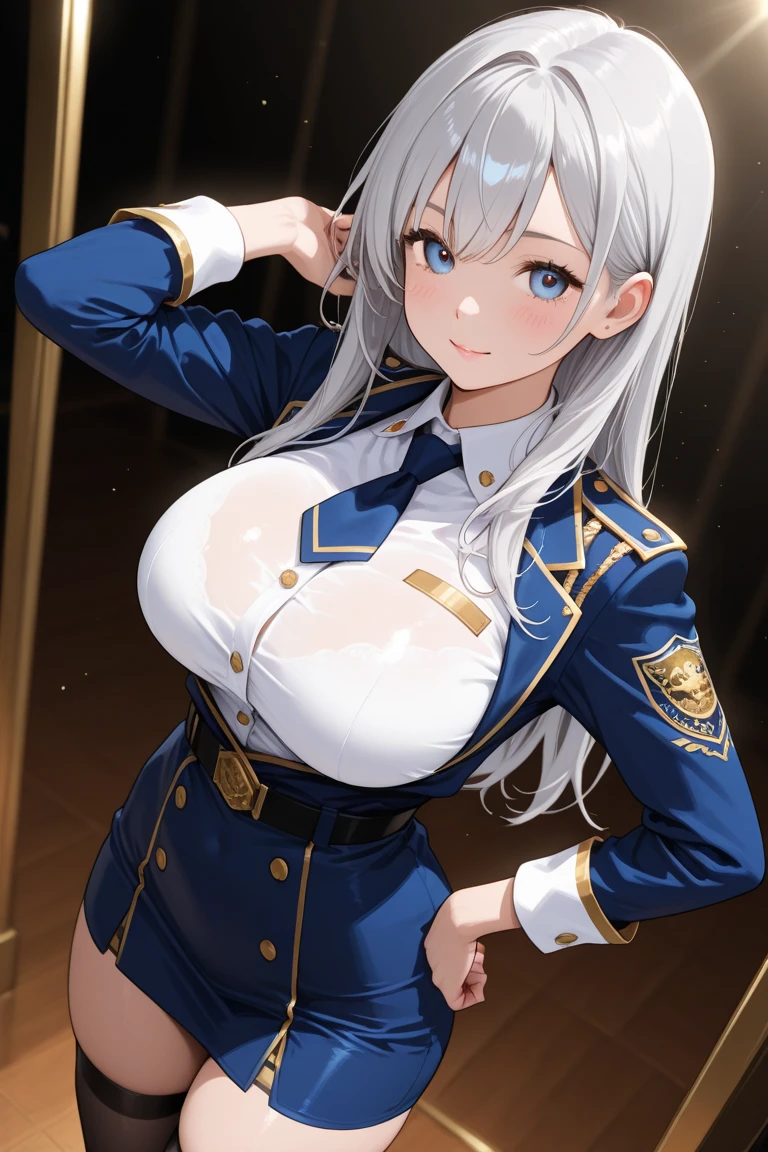 Please rub my boobs in uniform.