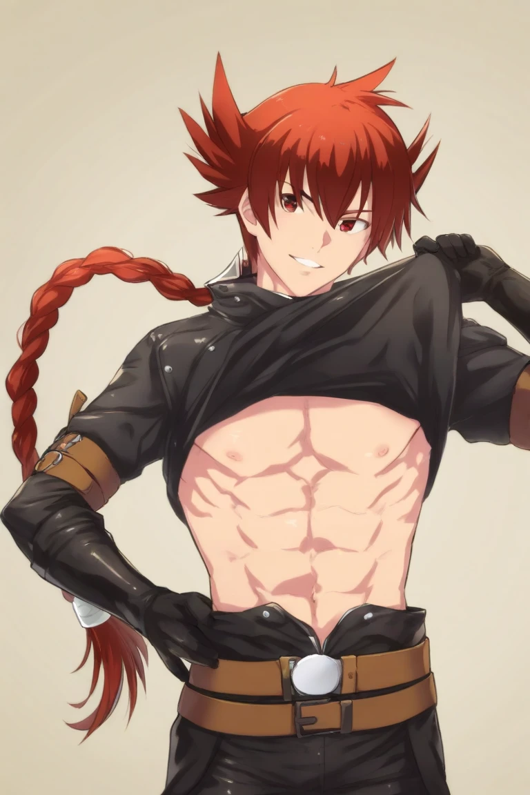 wilnas, granblue fantasy, (masterpiece:1.5), (best quality:1.5), (high quality:1.5), (solo:1.27), (muscular male:1.27), (bara:1.27), satisfaction, happy, pleasure, (dynamic angle:1.21),(dynamic hair:1.27),(detailed pupils:1.21),looking at viewer, (dynamic pose:1.15), (beautiful detailed hands:1.21), illustration, (cinematic light:1.15), ultra detailed, (disheveled hair:1.34), big bulge, (large pectorals:1.3), pectoral cleavage, sidepec, (abs:1.3), (thighs:1.3), (bulky:1.2), novel_illustration, anime_screencap, (valentine:1.4), (apron:1.3), cooking flaming, chocolate, (fundoshi:1.5), flaming sword, explosion, male focus, fire, fiery wings, fiery hair, flame, pyrokinesis, breathing fire