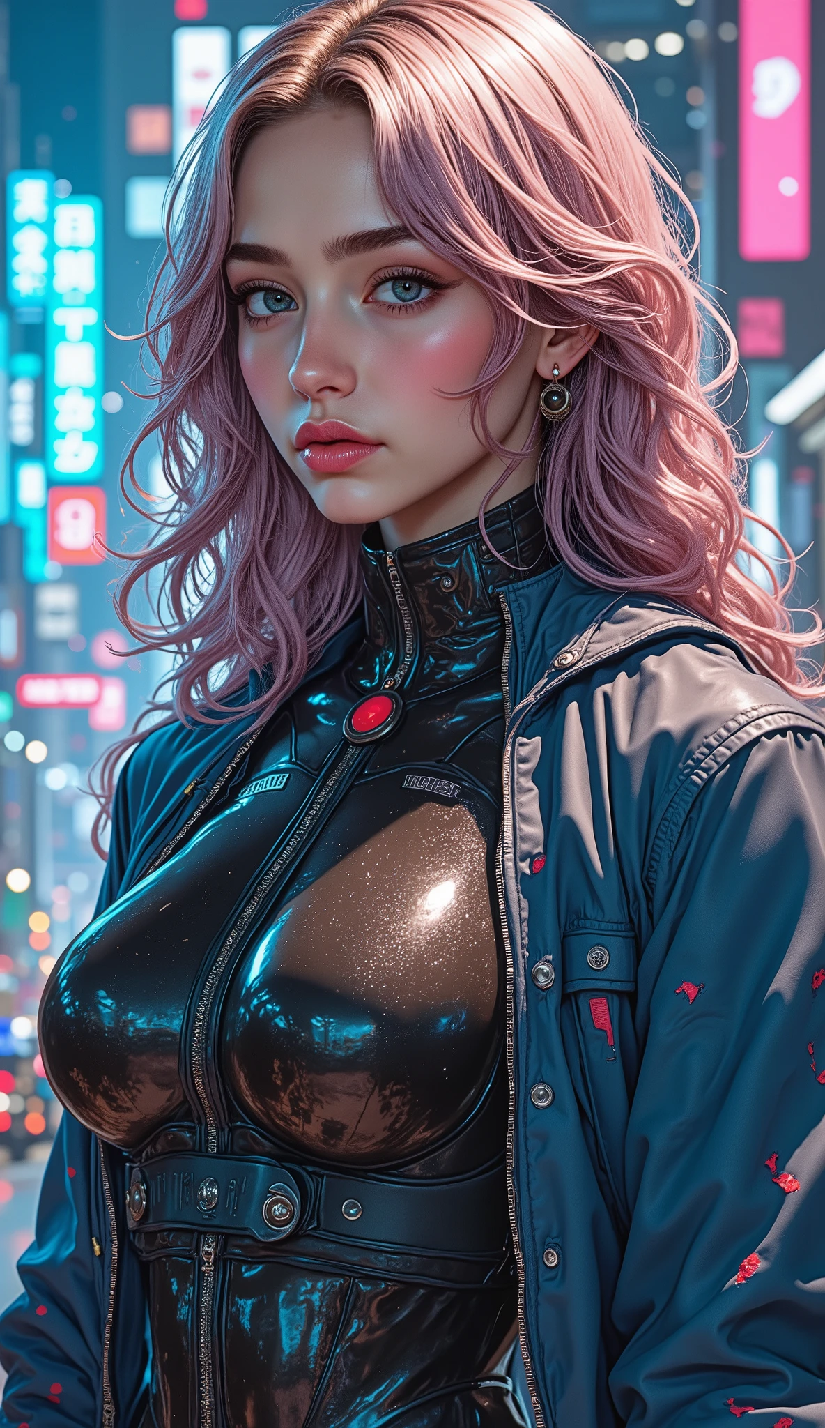 (masterpiece:1.2),(Top quality),(Super Details),(super resolution),(best illustrations),8k,wallpaper,beautiful cyborg woman,whole body, Psychological , vector art ,multi-layered fabric,Go forward ,Pop , San Francisco ,Cyberbank, super sexy :2.0