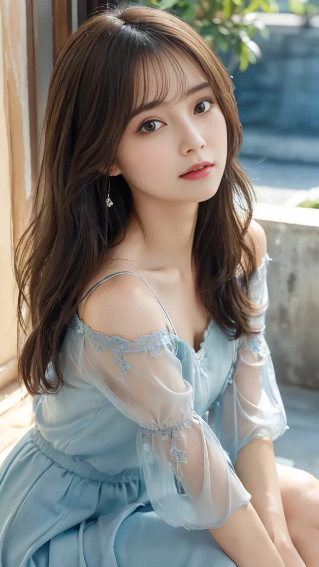 smile、night、Raw photo、(((ultimate beauty portrait)))、((Glowing Skin))、1 girl、Beautiful 17 year old girl from Prague、Bright expression、((Brown haired))、(Cleavage)、(Front open see-through lace night dress:1.5)、(Underwear set)、((Big eyes that shine like jewels))、Glowing Skin、(Medium Hair)、(Silky ponytail hair)、eyeliner、Beautiful Bangs、Hair between the eyeasterpiece、最high quality、Ultra-detailed、Film Light、Intricate details、High resolution、Very detailed))、Detailed Background、8KUHD、Digital SLR、Soft Light、high quality、Film Grain、Fujifilm XT3 、Shallow depth of field、Natural soft light、Kamimei、Ample breasts