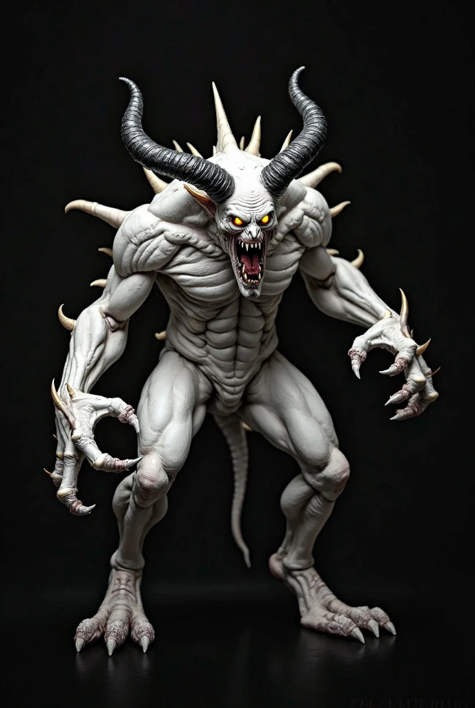 Full view of a greek marble statue of a human sized werebat, no colours give all a marble texture, no background, empty background.
