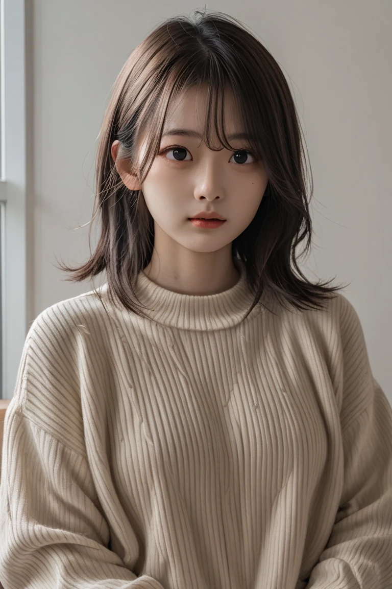 polaroid photo,night photo,photo of 18 y.o beautiful woman,pale skin,bokeh,sweater