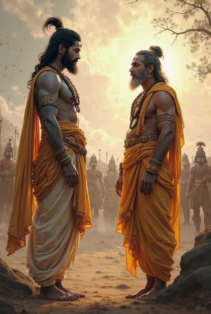 Sand mahabharat ground krishna vs beeshma