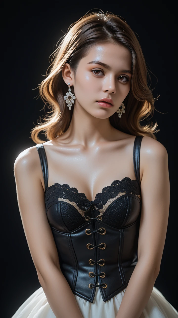 (Photorealsitic:1.4)、one robot woman、(top-quality)、(hyperdetailed face)、(Super well-formed face)、(Robot Parts)、(Female-Robot)、(25 years-old)、(Blue)、(pink there)、(Burgundy)、(metallic)、(full-body)、(sexy pose)、(Slender body)、(Model body type)、(full body mech)、(mechanical exposure)、(Akihabara)、(is looking at the camera)、(A dark-haired)、(Well-proportioned lady)、(a small face)、(a small head)、(well-groomed fingers)、(Idol)、(front facing)、(Standing with legs open)、(Photo session)、(Looks sad)、(perfect-female-robot)、(perfect-mechanical-body)