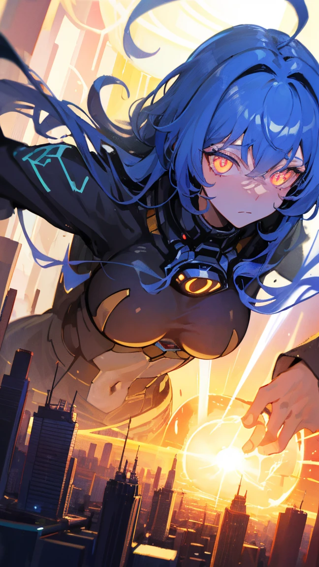 ((Best quality)), ((masterpiece)), (detailed: 1.4), (Absurd), Furious princess ready for war, Carrie Anne Moss, The Matrix, (((action pose))), glowing skin, perfect body, defined muscles, half-thick naked thighs, closed mouth, only in panties, (((include hot rod flames all over the outfit))), Dark, Vampire, muscular body covered in clothing Very dark blue and star orange, very dark blue details, Neon Genesis Evangelion style and masamune shirow girls, cyberpunk, generous cleavage, ((perfect medium breasts)), (well-outlined eyes without pupils), (((long, very black eyelashes)), (((dark yellow and dark blue clothing)))), (mohawk rust-colored hair misaligned equal to major motoko kusanagi, Ghost in the Shell), ((((rot rod flames covering breasts))), (Cosmic tattoo on arms), short underwear, alloy strap, by mucha, niji --V5, close to real, psychopathic, crazy face, sexy pose, 2 pieces clothing, pastel, centered, scale to fit dimensions, HDR (High Dynamic Range),Ray Tracing,NVIDIA RTX,Super-Resolution,Unreal 5,Subsurface dispersion, PBR texture, Post-processing, Anisotropic filtering, Depth of field, Maximum clarity and sharpness, Multilayer textures, Albedo and specular maps, Surface Shading, Accurate Simulation of Light-Material Interaction, Perfect Proportions, Octane Render, Two-Tone Lighting, Wide Aperture, Low ISO, White Balance, Rule of Thirds, 8K RAW, Crysisnanosuit
