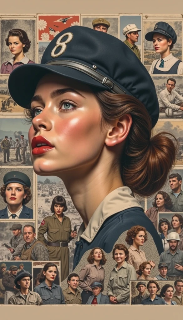 Porn star dillion harper, soviet propaganda poster, 1980s art style