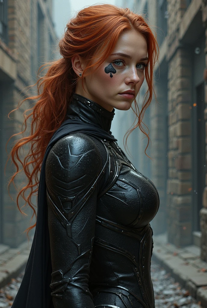 woman, (extremely detailed CG unity 8k wallpaper, hasselblad award winner), ((nsfw:-1.0)), bulky science fiction futuristic military armor, dramatic pose, buff body type, full shot body photo of the most beautiful artwork in the world, small breasts, Scandinavian, red hair, long hair, blue eyes, professional majestic oil painting by Ed Blinkey, Atey Ghailan, Studio Ghibli, by Jeremy Mann, Greg Manchess, Antonio Moro, trending on ArtStation, trending on CGSociety, Intricate, High Detail, Sharp focus, dramatic, photorealistic painting art by midjourney and greg rutkowski