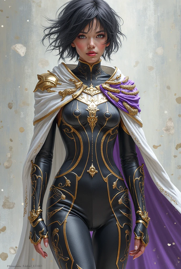 Best quality, masterpiece, ultra high res, (photorealistic:1.4), raw photo, 1girl, waist up, purple short bob hair, sitting, deep shadow, dark theme