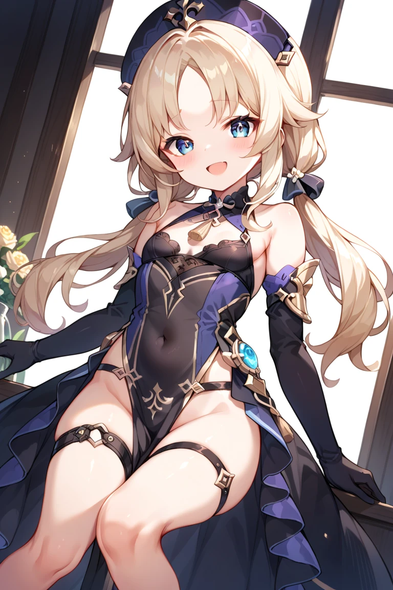 highest quality、High resolution、8K、detailed background、Beautiful teenage girl、look at me、camel toe