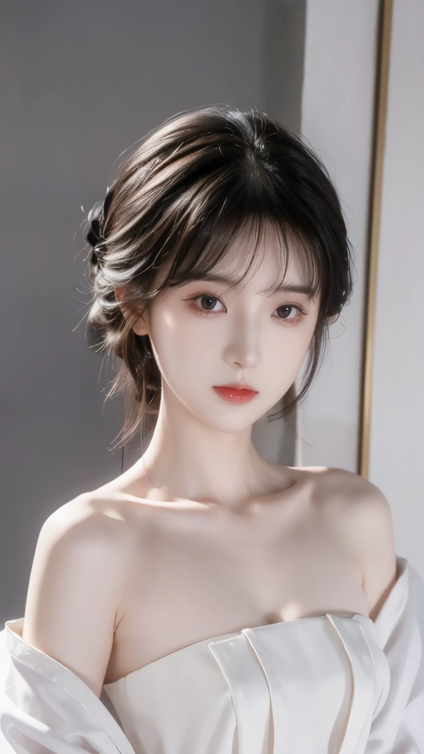 Impeccable ,(((From above))),(((Eight degrees shooting ))),ultra-high definition,Volumetric Lighting,Realistically , Very cute, Lovely Lee,Very Shy,highlights her sexiness, fair and tender , Very delicate eyes , her delicate nose , delicate little ,one of the beautiful girls, Adorable Female , round little face ,(external),bare shoulders,Smooth and Delicate Skin, purple clothes