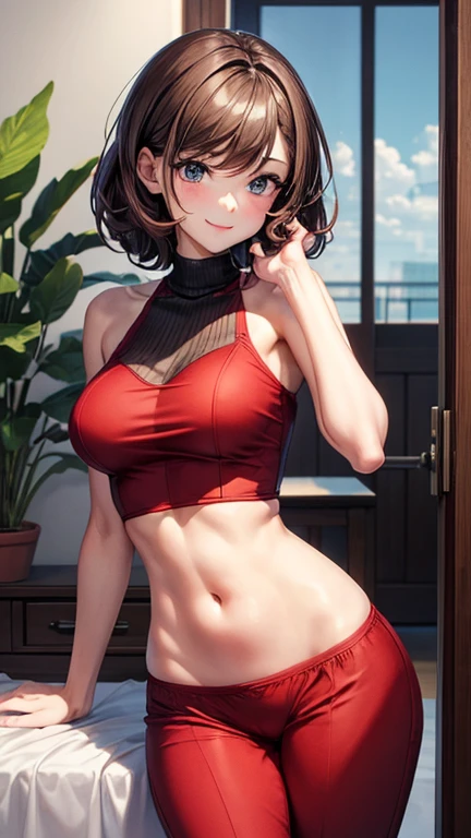 Tatsumaki, the 9, sexy fitted dress, marked nipples, small tits