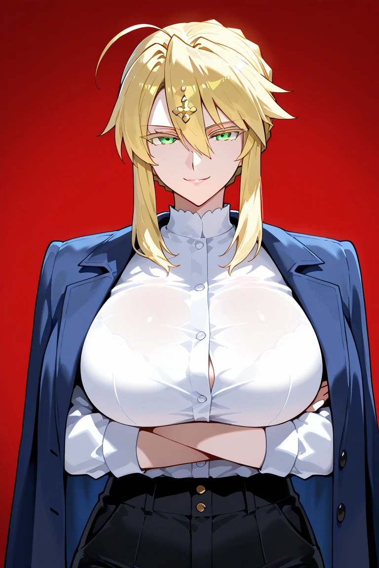 score_9, score_8_up, score_7_up, 1girl, looking at viewer, wedding gown, standing wedding, indoors, hellsing, blonde, red eyes, huge breasts, rating:safe, sfw, closeup, solo, abs, narrow waist, tiny waist, mature female, smile, ikuchan, Masquerade mask