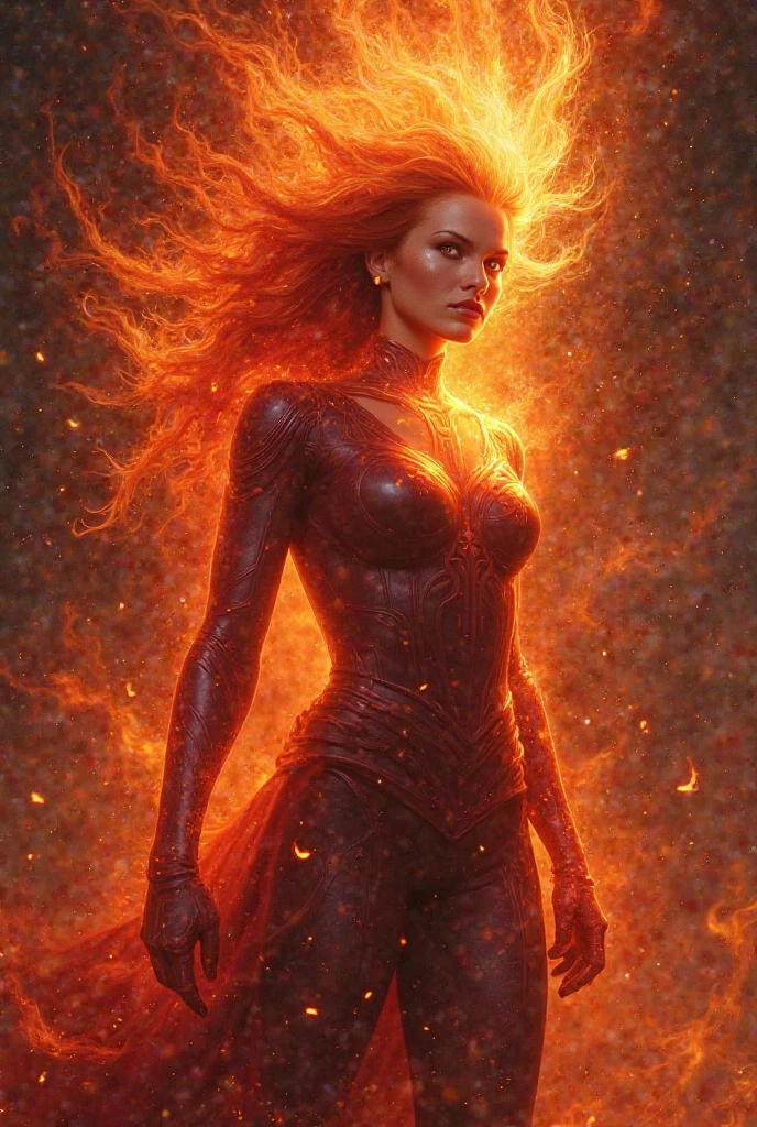 A highly detailed and graphic action scene, starfire, beautiful woman with fiery red hair, battling a massive tentacle monster, intense combat, powerful energy blasts, dynamic poses, intricate details, ultra-realistic, photorealistic, 8k, hyperdetailed, masterpiece, dramatic lighting, vivid colors, cinematic composition, realistic physics, extreme detail, dark fantasy, chiaroscuro, (((tentacle porn))), invaded orifices, phallic tentacles entering her body, ravaged pussy, oral sex, exploring her body, filling every hole, very revealing, using her for pleasure, pumping her full of ejaculate