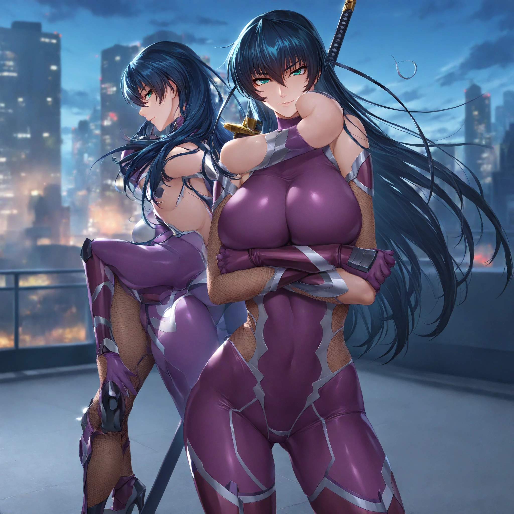 a cartoon image of a sexy anime girl with long blue hair, armor girl, beautiful succubus, succubus in tight short dress, morrigan, dragon girl, but the armor covers her face, queen of dragons, detailed anime artwork, by Shitao, bikini-armor, dragon ancient full plate armor, dragon queen, biomechanical oppai