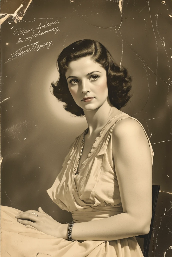 a black and white photo of a woman in a dress, by George Hurrell, old hollywood, by Earle Bergey, by Stan Galli, susan hayward, by Bunny Yeager, by Peter Basch, curvaceous. detailed expression, gorgeous beautiful, circa 1940s, by Phyllis Ginger, by Pat Adams, 1 9 4 0 s film noir