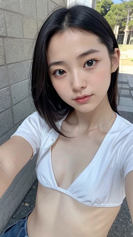 ((Best quality, 8k, Masterpiece :1.3)), 1girl, Pretty woman with emphasizing feminine abs :1.3, Huge breasts :1.2, (Bathtub, Wet outfit :1.1), Ultra-detailed face, Highly detailed lips, Detailed eyes, Double eyelid