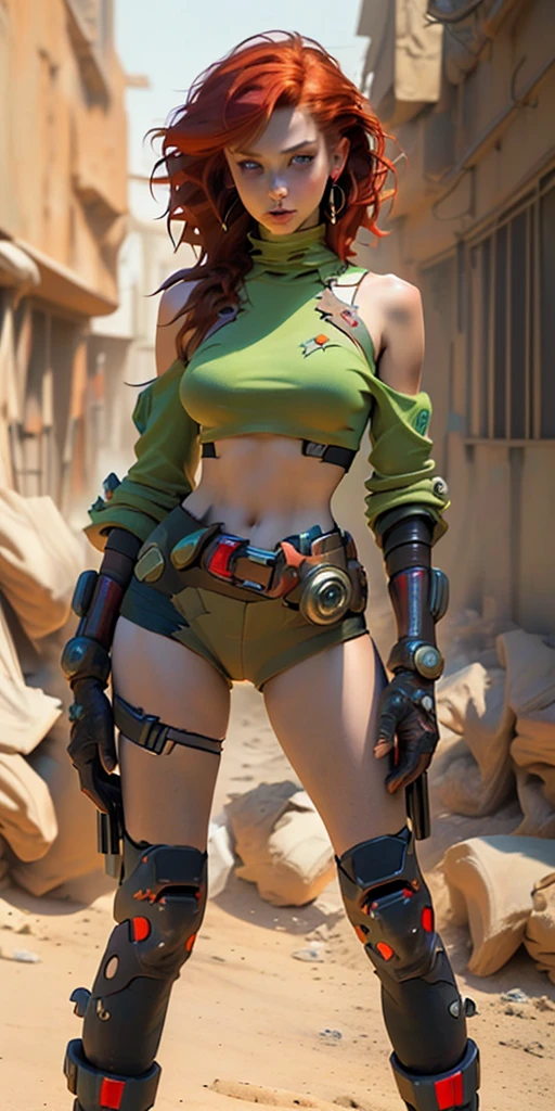 linda mulher, (((inspirada em "Ou Mandaloriano")), roupas curtas estilo cyberpunk, ((Autorretrato frontal)), 8k UHD, DSLR, grain of film, pintura fotorrealista Fujifilm XT3 arte midjourney, (NSFW:1.3).