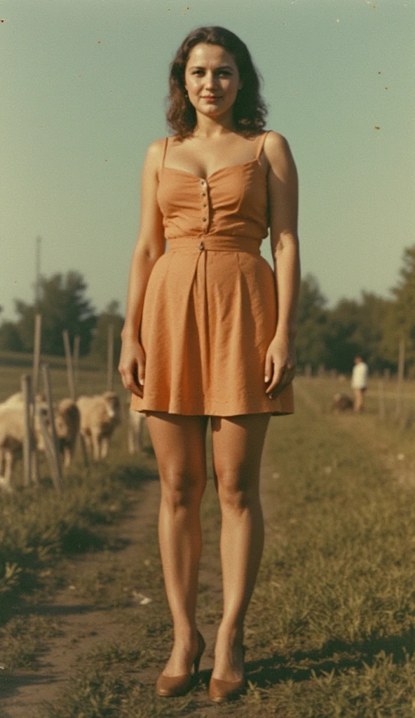 Jean Seberg at a picnic completely naked and smiling