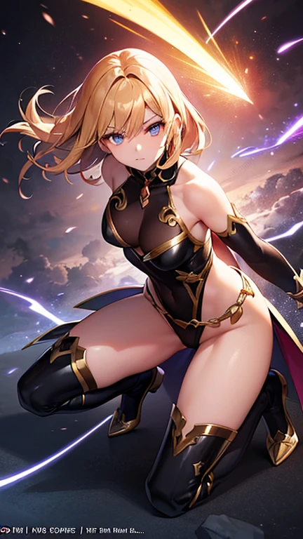 (golden ratio,muste piece, top quality, best quality, beautiful and aesthetic:1.2), very detailed, colorful,best details, (adult,19 years old,1 girl, Final Fantasy 12,Ashelia, short hair, short hair,Asheliaコスチューム, huge , mini skirt,thigh high boots, thighs, jewelry,Contemptuous look,Eyes like looking at garbage, displeased,from below,Knee striking,Knee striking,Knee striking,Knee striking,Knee striking,solo,1 girl