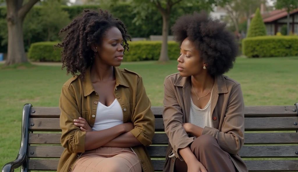 African American women and men support group meeting in short grass
