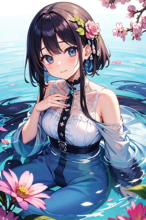 Sparkling eyes、a smile