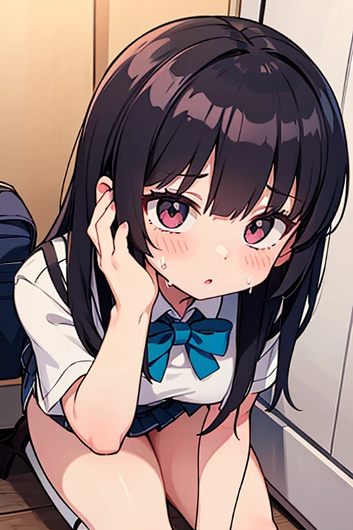 NSFW,High color, (at classroom), (Solo boy just before getting raped),humiliation,flat chest,clothes lift,mouth hold,show own penis,(scared expression:1.3,constricted pupils:1.4),embarrassed,tears:1.3,show teeth,tearsdrop,(men's black messy Shorthair), Cowboy Shot,