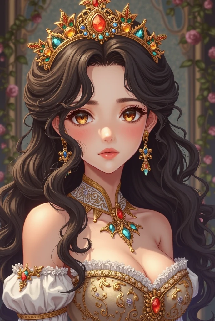 queen , realisitic , Choker, (Big breasts:1.4)、
