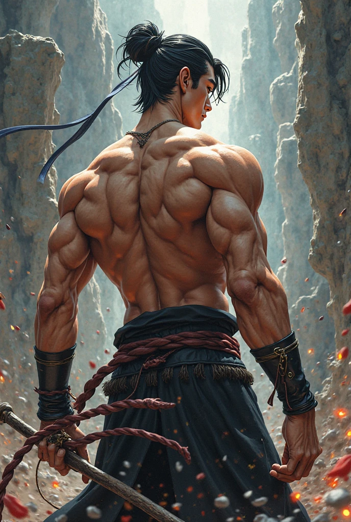 In Medieval monastery Boy Muscular demon seduces boy, seduce, around a young boy "young novice 19 years old", athletic, young man, He holds in his hands buttocks . Ююю́южin torn panties, slips, thick liquid, large voluminous elastic buttocks , thin waist, Back view. Erotic. Academic painting